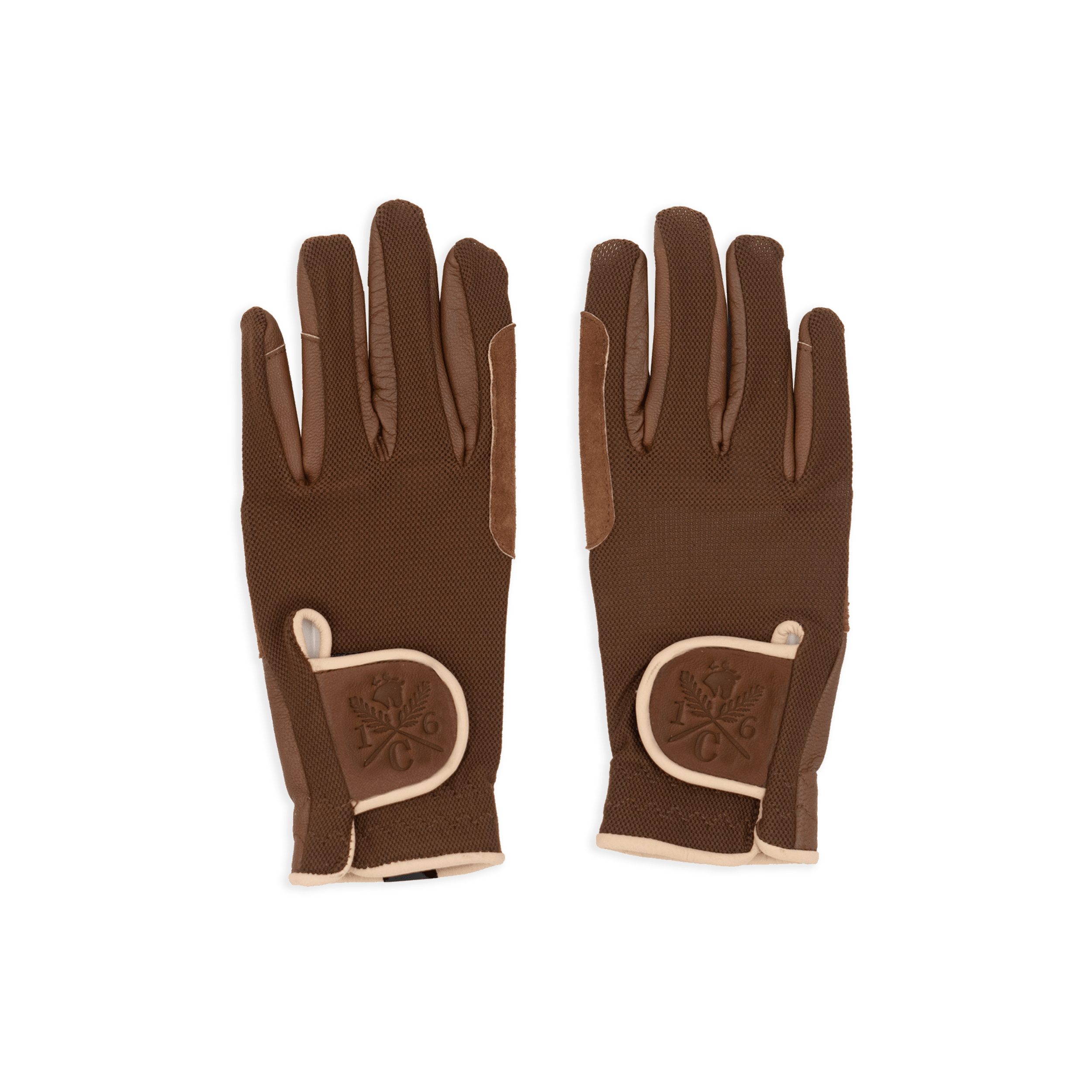 Sixteen Cypress Classic Riding Gloves, Cognac - Equiluxe Tack