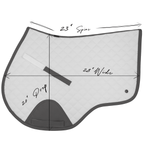 Sixteen Cypress Close Contact pad, Black & Cognac - Sixteen Cypress - Equiluxe Tack