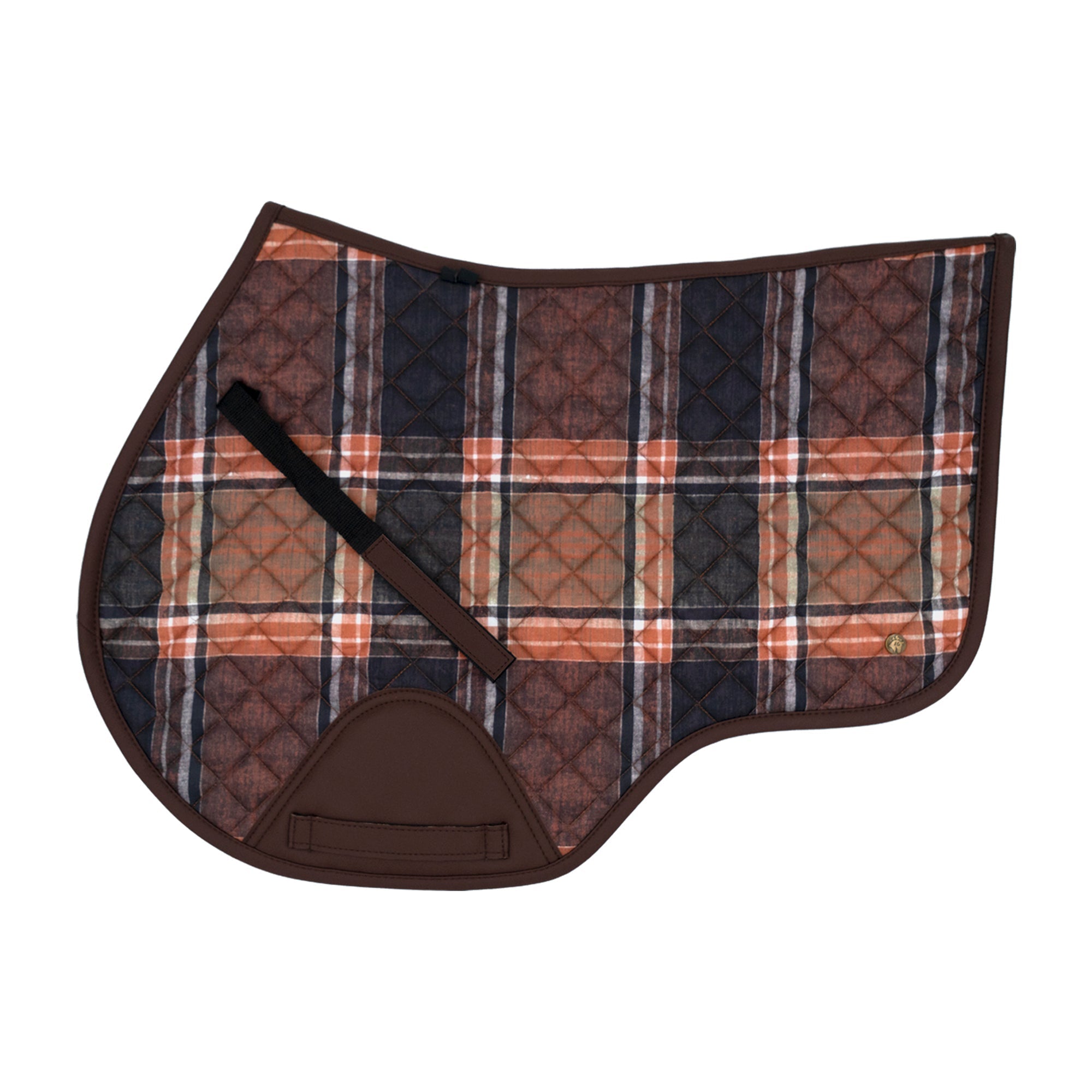 Sixteen Cypress Close Contact pad, Field Plaid & Hickory - Sixteen Cypress - Equiluxe Tack