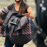 Sixteen Cypress Close Contact Pad, Field Plaid & Hickory - PREORDER - Sixteen Cypress - Equiluxe Tack