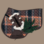 Sixteen Cypress Close Contact Pad, Field Plaid & Hickory - PREORDER - Sixteen Cypress - Equiluxe Tack