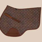 Sixteen Cypress Close Contact Pad, Herringbone & Cognac - Sixteen Cypress - Equiluxe Tack