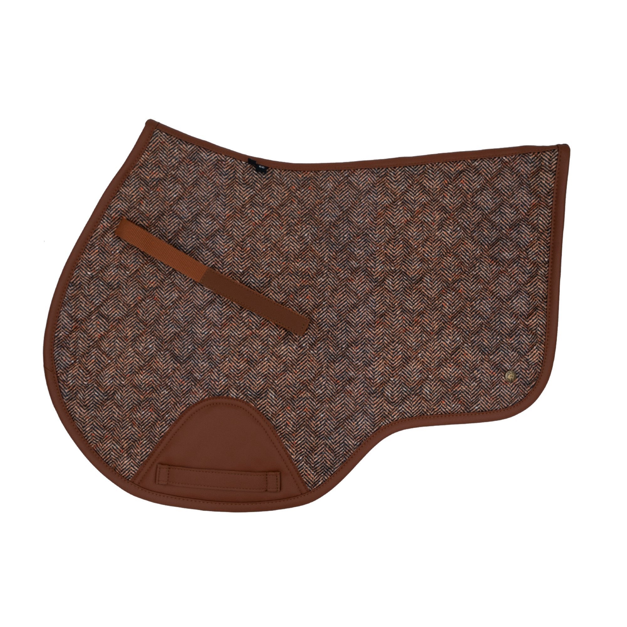 Sixteen Cypress Close Contact pad, Herringbone & Cognac - Sixteen Cypress - Equiluxe Tack