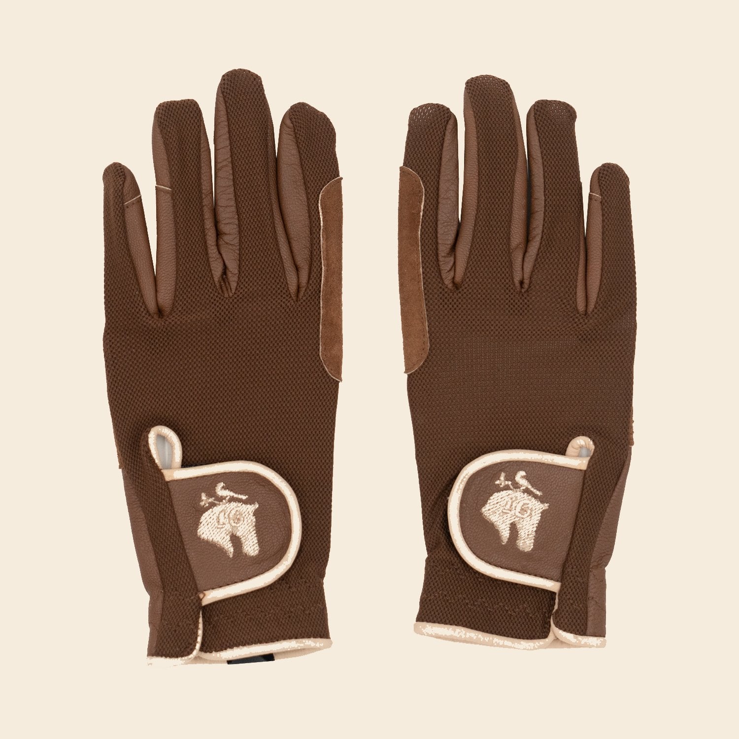 Sixteen Cypress Cognac Riding Gloves - Sixteen Cypress - Equiluxe Tack