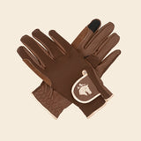 Sixteen Cypress Cognac Riding Gloves - Sixteen Cypress - Equiluxe Tack