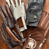 Sixteen Cypress Cognac Riding Gloves - Sixteen Cypress - Equiluxe Tack