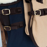 Sixteen Cypress Cotton Waffle Cooler - Sand & Hickory - Sixteen Cypress - Equiluxe Tack