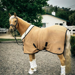 Sixteen Cypress Cotton Waffle Cooler - Sand & Hickory - Sixteen Cypress - Equiluxe Tack