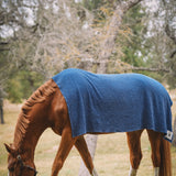 Sixteen Cypress Cotton Waffle Horse Drying Towel, Indigo - Sixteen Cypress - Equiluxe Tack