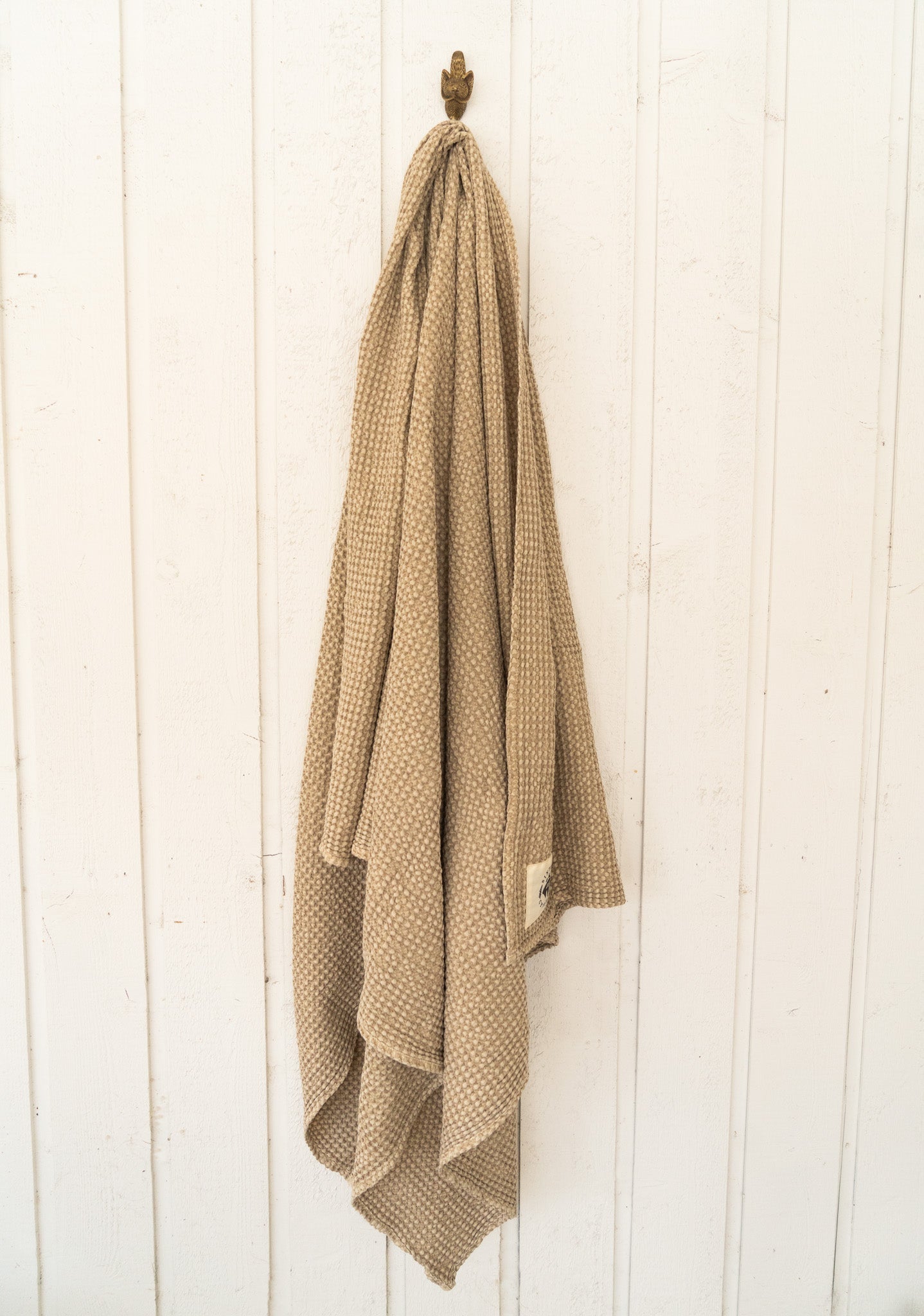 Sixteen Cypress Cotton Waffle Horse Drying Towel, Sand - Sixteen Cypress - Equiluxe Tack