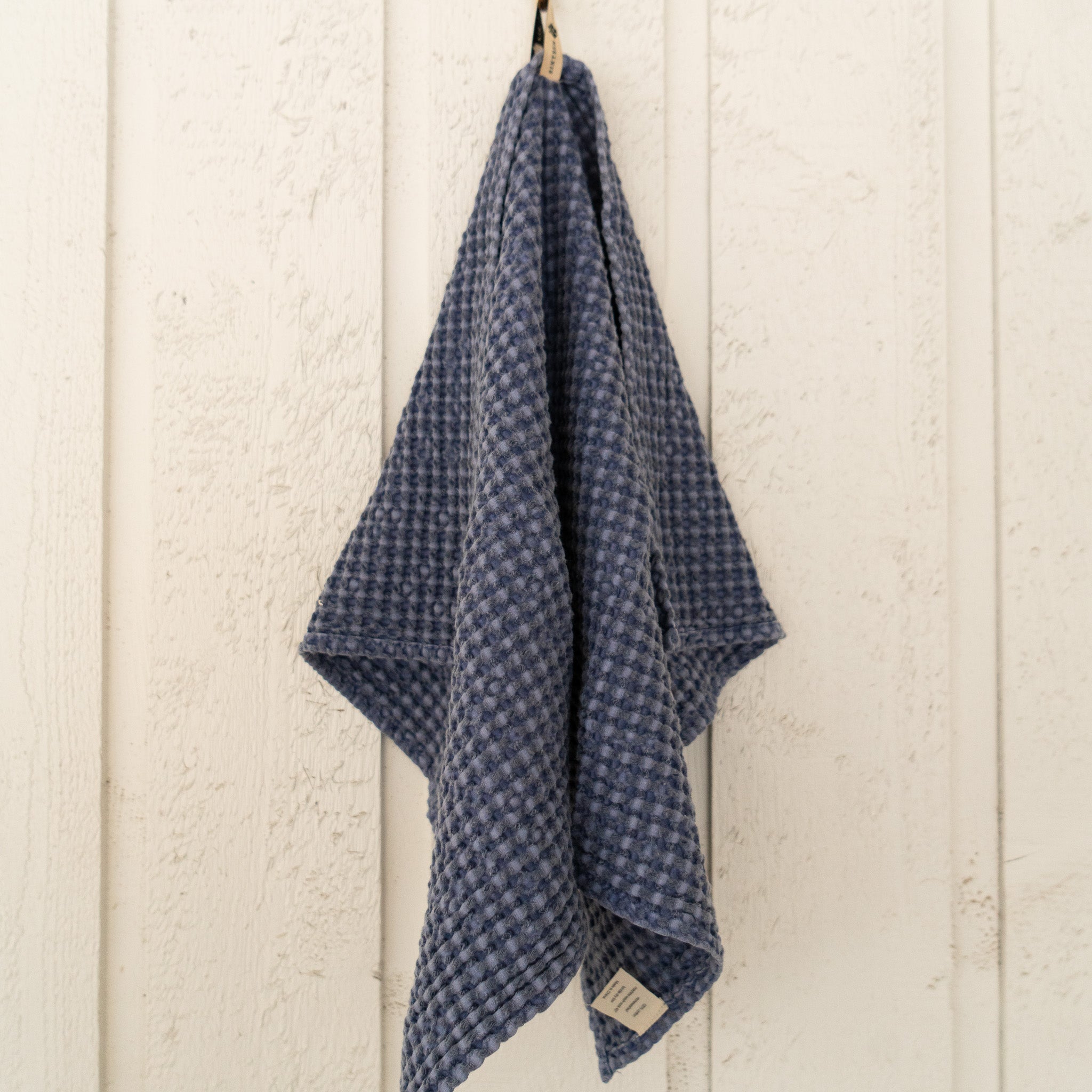 Sixteen Cypress Cotton Waffle Stable Towel, Indigo - Sixteen Cypress - Equiluxe Tack
