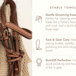 Sixteen Cypress Cotton Waffle Stable Towel, Sand - Sixteen Cypress - Equiluxe Tack