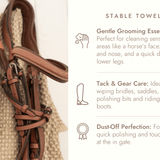 Sixteen Cypress Cotton Waffle Stable Towel, Spruce - Sixteen Cypress - Equiluxe Tack
