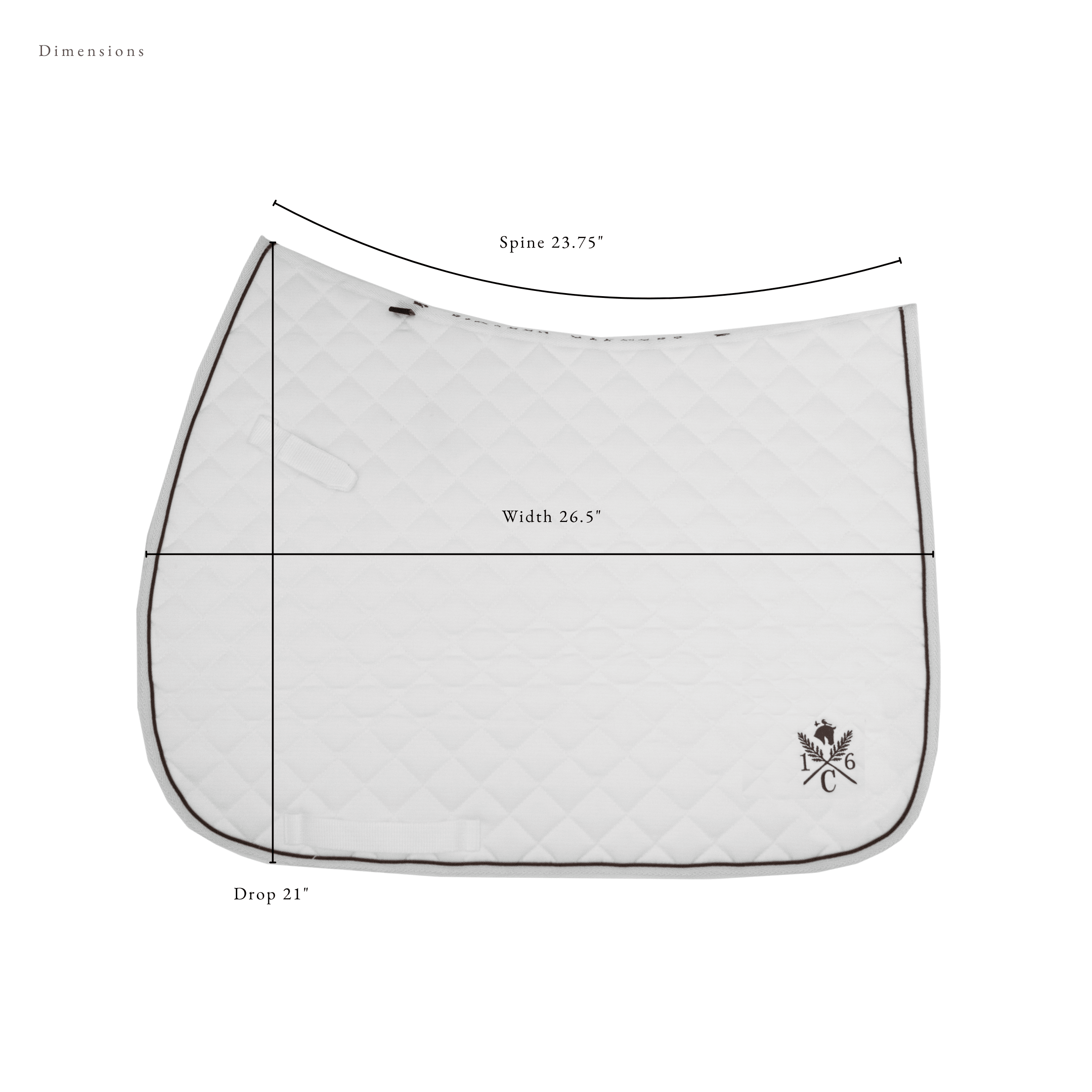 Sixteen Cypress Daily Sport Jumper Saddle Pad - Black - Sixteen Cypress - Equiluxe Tack