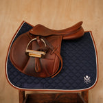 Sixteen Cypress Daily Sport Jumper Saddle Pad - Navy - Sixteen Cypress - Equiluxe Tack