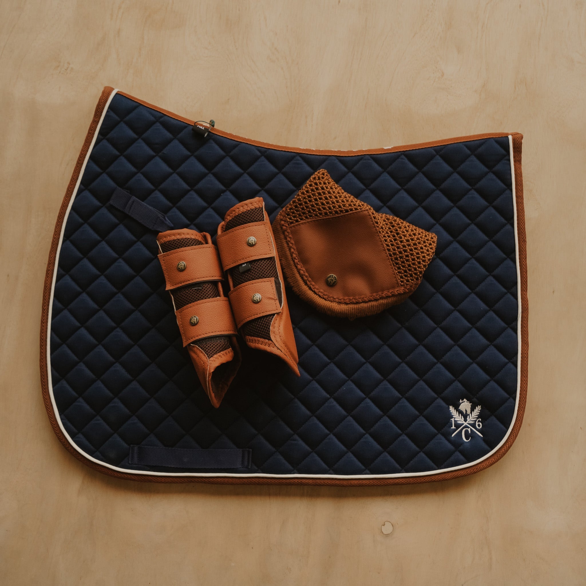 Sixteen Cypress Daily Sport Jumper Saddle Pad - Navy - Sixteen Cypress - Equiluxe Tack