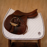 Sixteen Cypress Daily Sport Jumper Saddle Pad - White - Sixteen Cypress - Equiluxe Tack