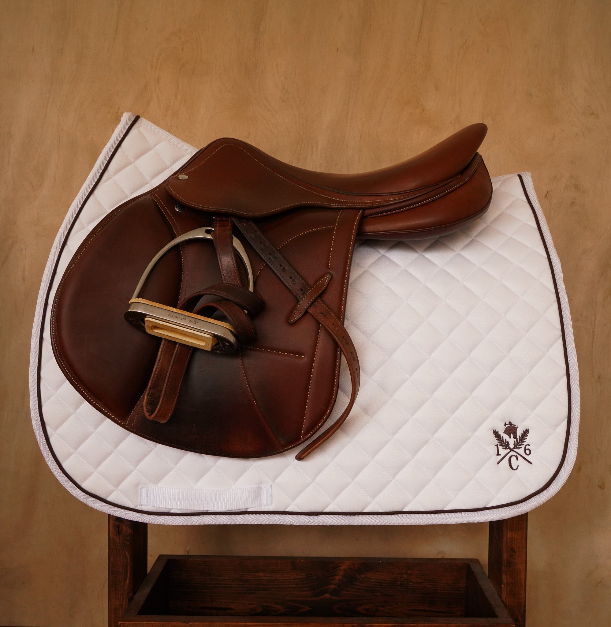Sixteen Cypress Daily Sport Jumper Saddle Pad - White - Sixteen Cypress - Equiluxe Tack