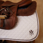 Sixteen Cypress Daily Sport Jumper Saddle Pad - White - Sixteen Cypress - Equiluxe Tack