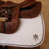 Sixteen Cypress Daily Sport Jumper Saddle Pad - White - Sixteen Cypress - Equiluxe Tack