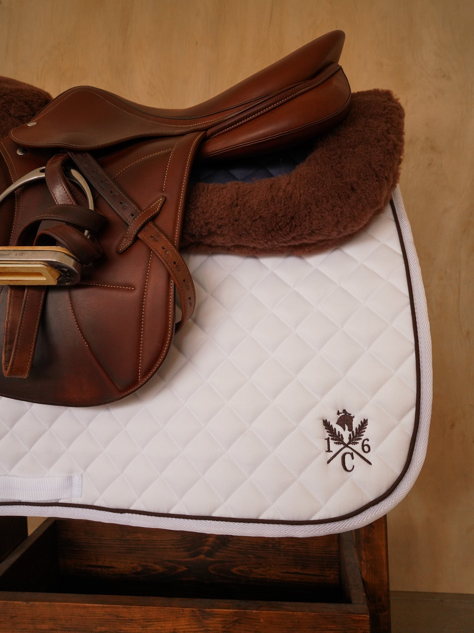 Sixteen Cypress Daily Sport Jumper Saddle Pad - White - Sixteen Cypress - Equiluxe Tack