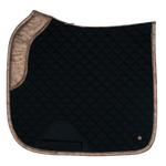 Sixteen Cypress Dressage Pad, Black & Gold Leaf - Sixteen Cypress - Equiluxe Tack