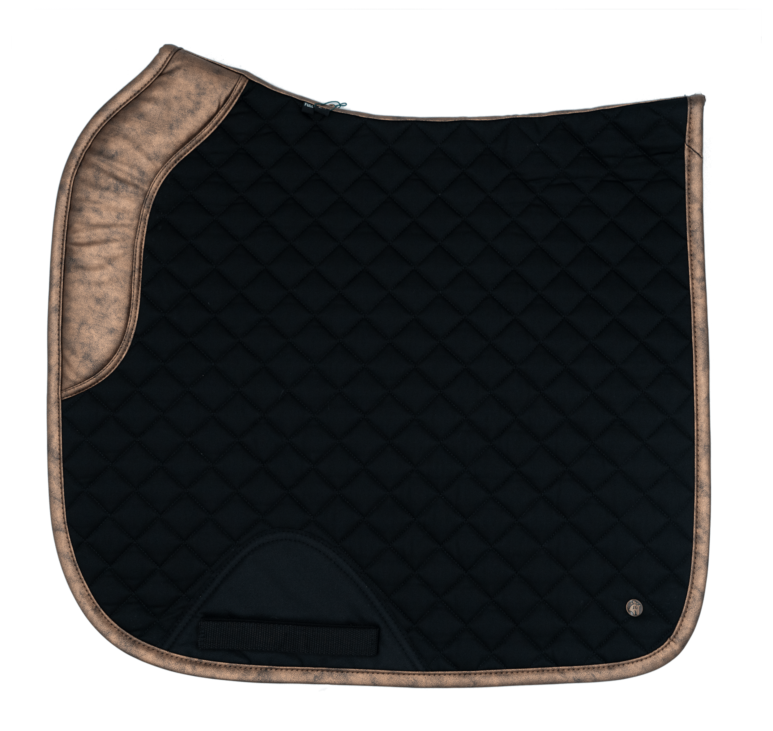 Sixteen Cypress Dressage Pad, Black & Gold Leaf - Sixteen Cypress - Equiluxe Tack