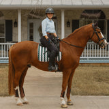 Sixteen Cypress Dressage Pad, Carmel Stripe - Sixteen Cypress - Equiluxe Tack