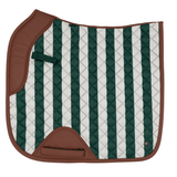 Sixteen Cypress Dressage Pad, Carmel Stripe - Sixteen Cypress - Equiluxe Tack