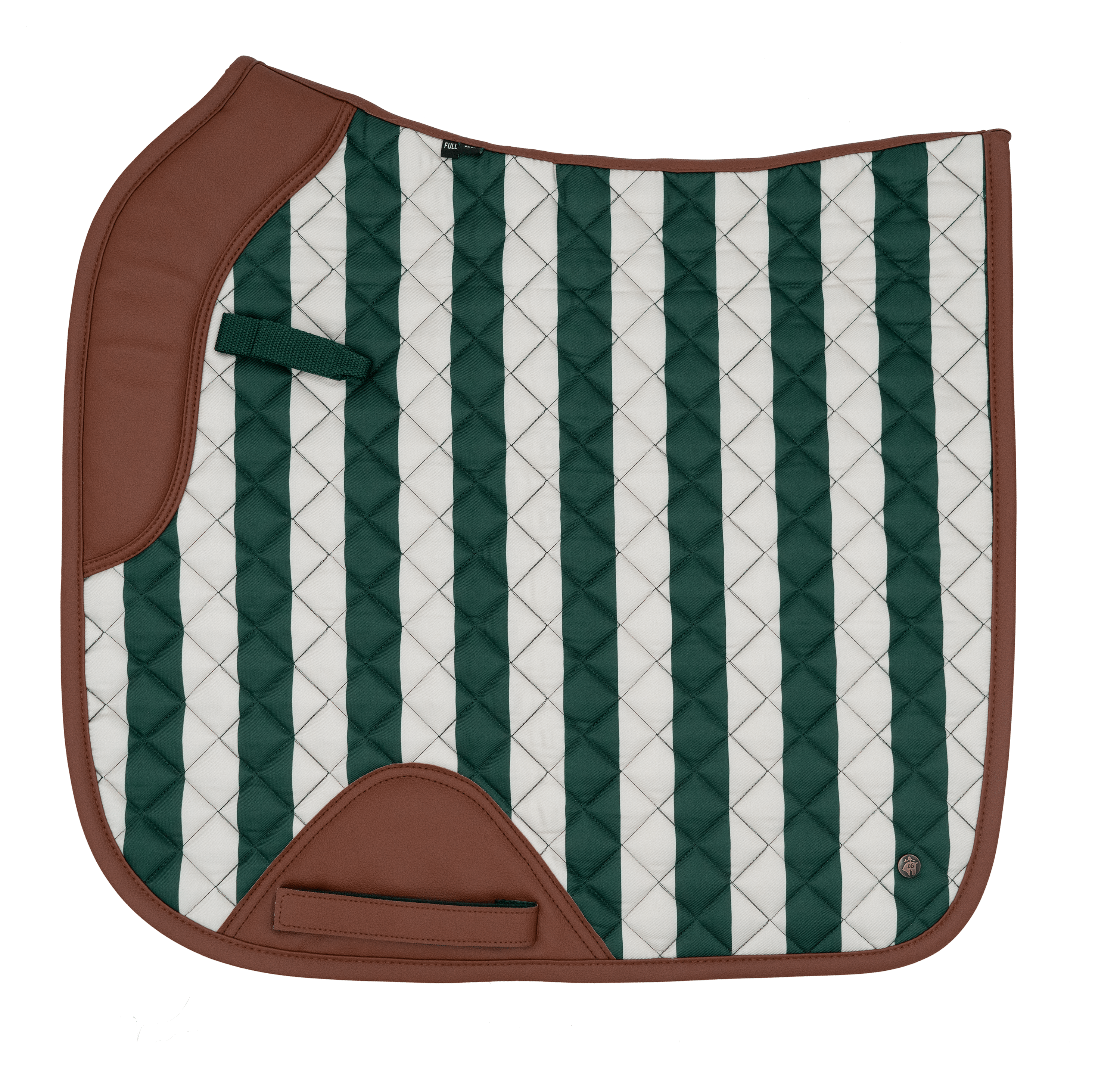 Sixteen Cypress Dressage Pad, Carmel Stripe - Sixteen Cypress - Equiluxe Tack