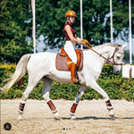 Sixteen Cypress Dressage Pad, Herringbone & Cognac - Sixteen Cypress - Equiluxe Tack