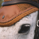 Sixteen Cypress Ear Net, Camel - Sound - softening - Sixteen Cypress - Equiluxe Tack