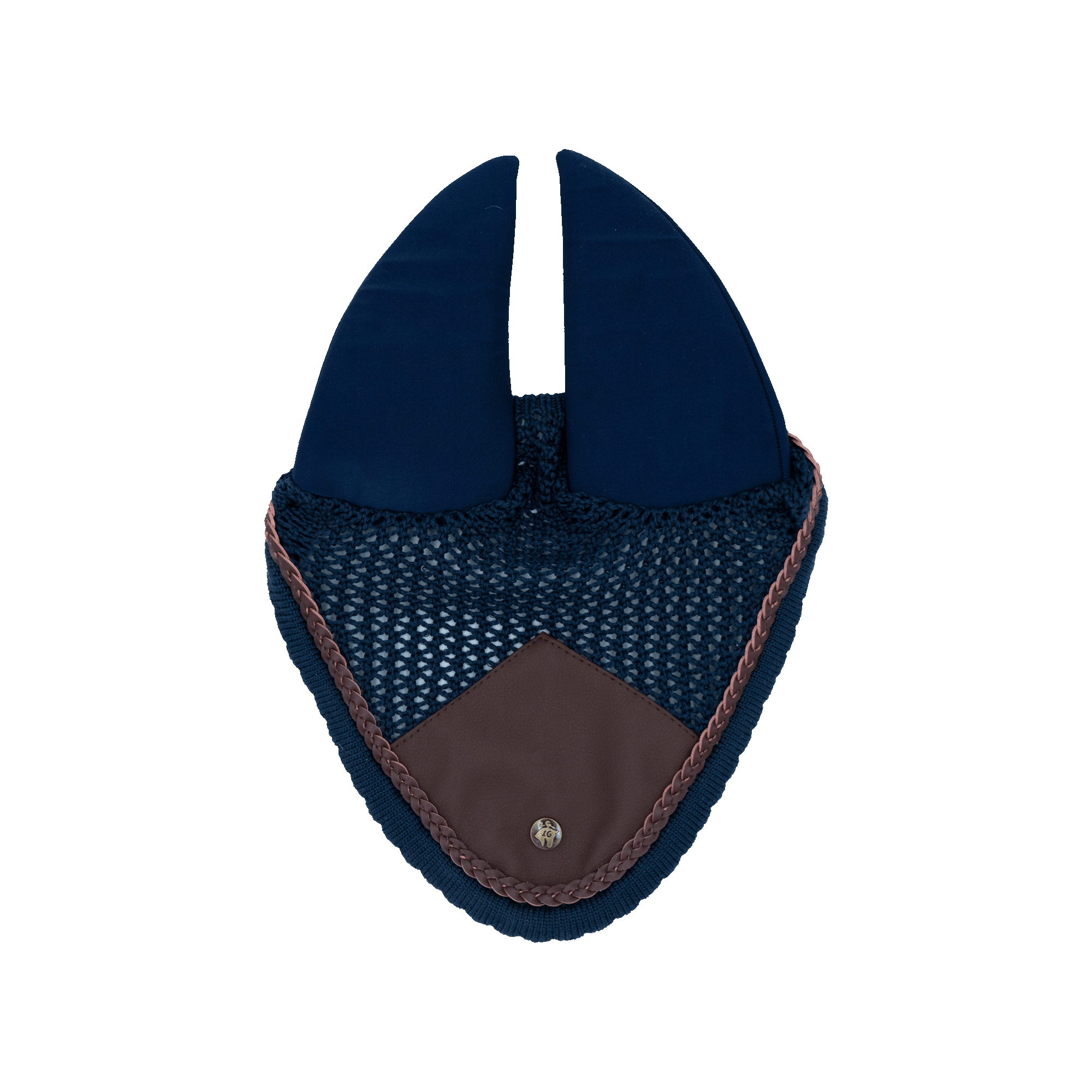 Sixteen Cypress Ear Net, Navy & Hickory, Sound - Softening - Sixteen Cypress - Equiluxe Tack
