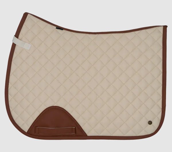 Sixteen Cypress Ivory & Cognac Jumper Pad - Sixteen Cypress - Equiluxe Tack