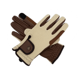 Sixteen Cypress Ivory & Cognac Riding Gloves - Sixteen Cypress - Equiluxe Tack