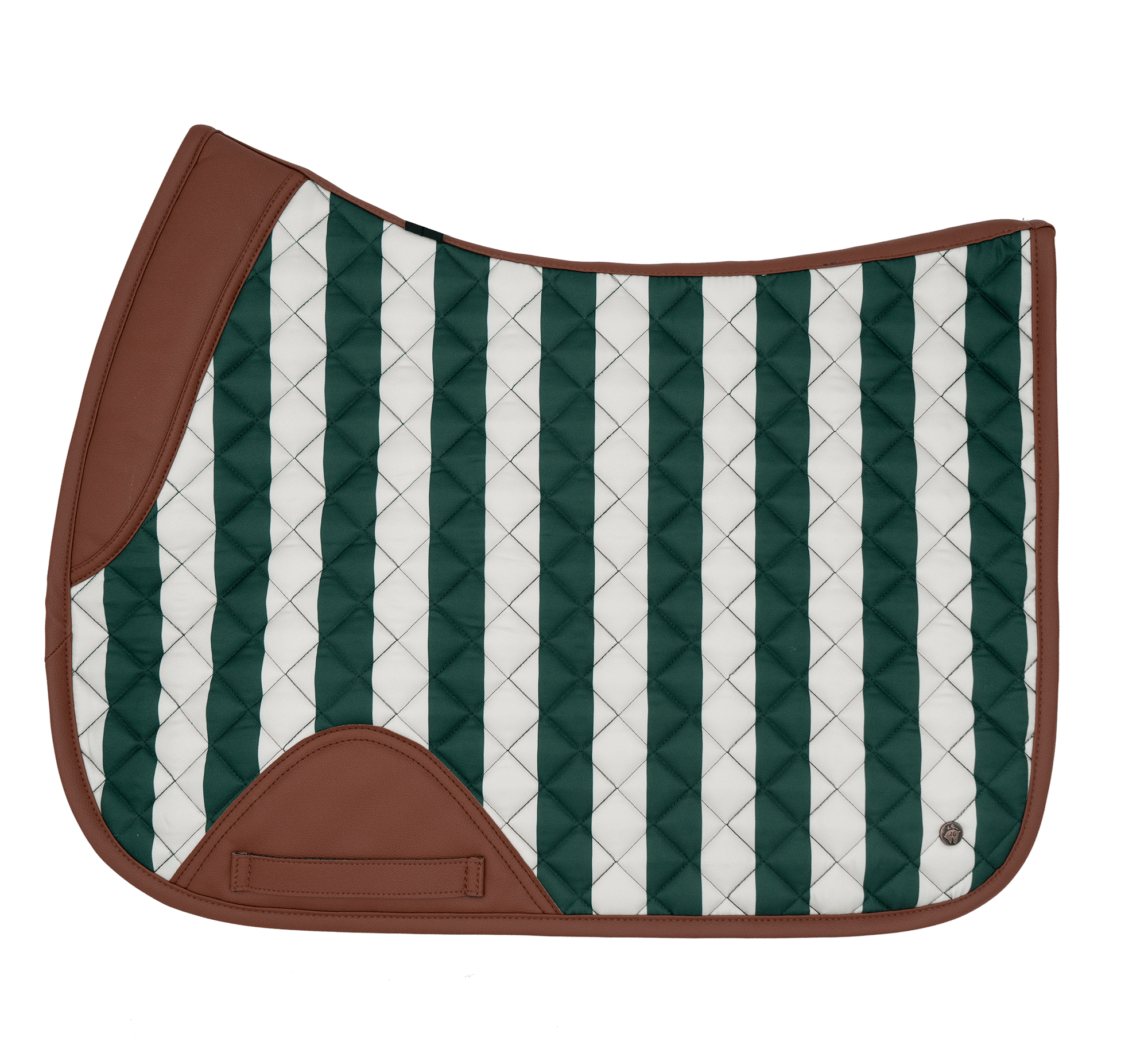 Sixteen Cypress Jumper Pad, Carmel Stripe - Sixteen Cypress - Equiluxe Tack
