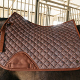 Sixteen Cypress Jumper Pad, Herringbone & Cognac - Sixteen Cypress - Equiluxe Tack