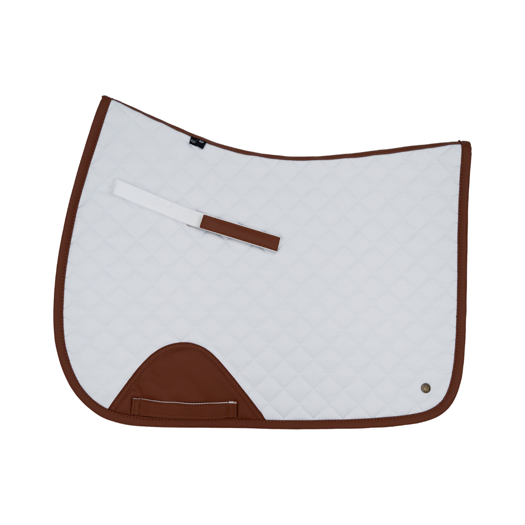 Sixteen Cypress Jumper Pad, White & Cognac - Sixteen Cypress - Equiluxe Tack