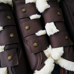 Sixteen Cypress Leatherette Brushing Boots, Hickory - Sixteen Cypress - Equiluxe Tack