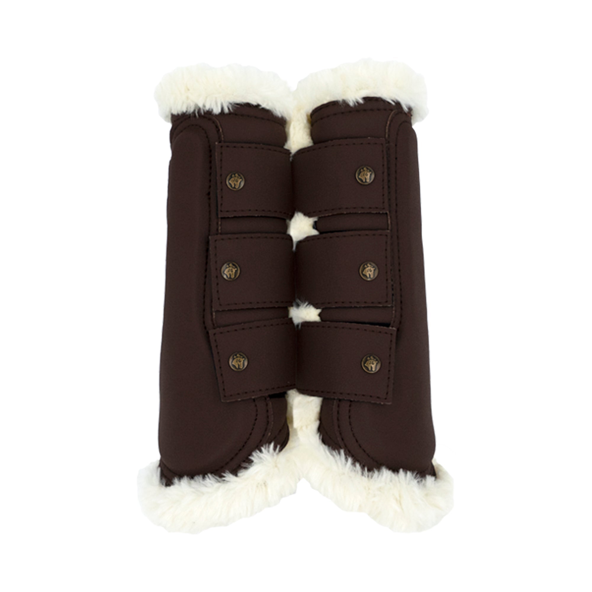 Sixteen Cypress Leatherette Brushing Boots, Hickory - Sixteen Cypress - Equiluxe Tack