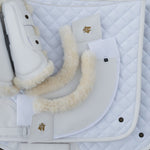 Sixteen Cypress Leatherette Brushing Boots, White - Sixteen Cypress - Equiluxe Tack