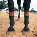 Sixteen Cypress Leatherette Polos, Dark Olive & Cognac - Sixteen Cypress - Equiluxe Tack