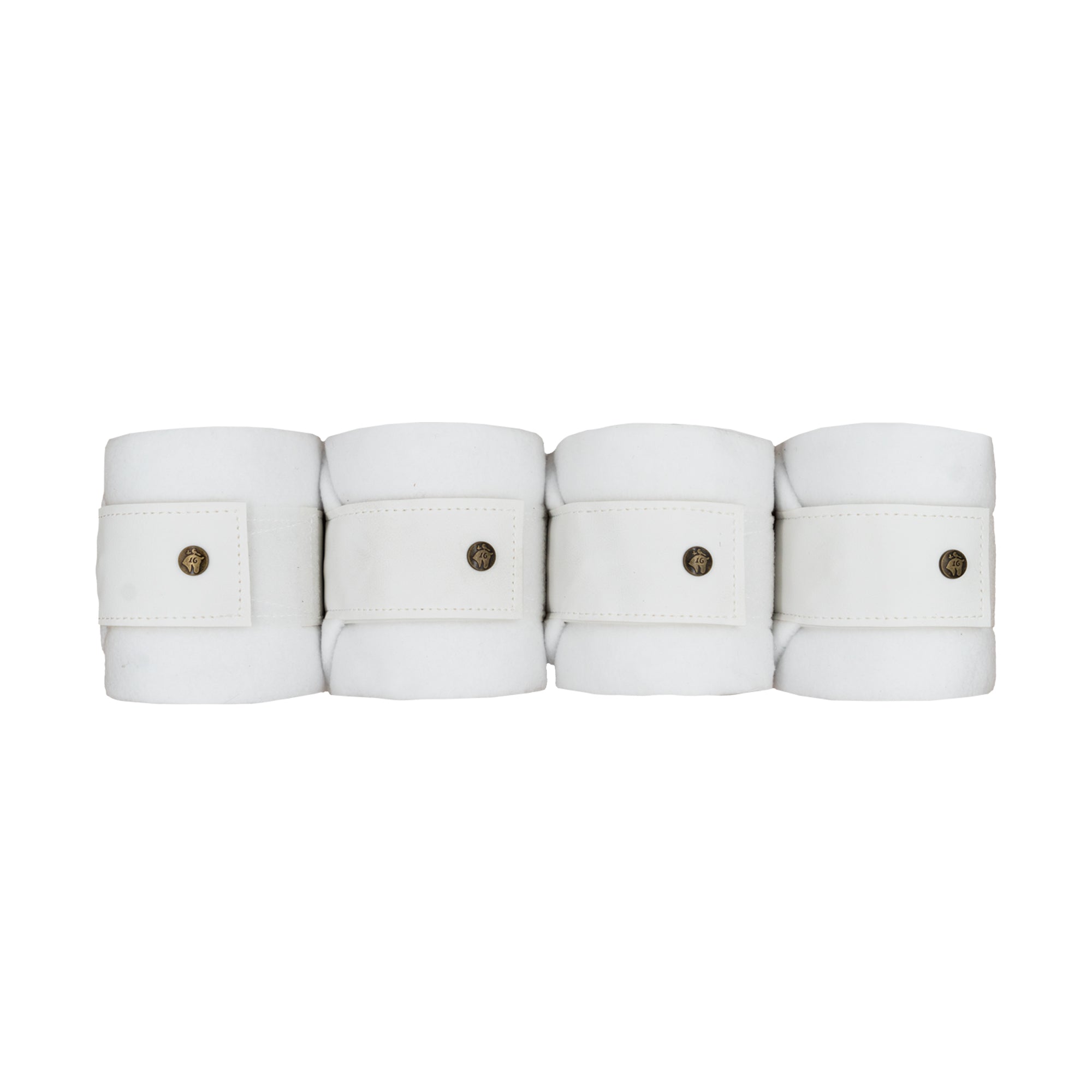 Sixteen Cypress Leatherette Polos, White - Sixteen Cypress - Equiluxe Tack