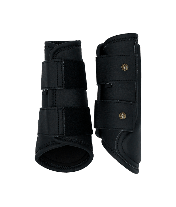 Sixteen Cypress Leatherette Splint Boots, Black - Sixteen Cypress - Equiluxe Tack