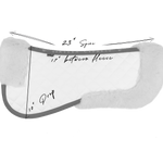 Sixteen Cypress Merino Wool Fleece Half Pad, Black & Hickory - Sixteen Cypress - Equiluxe Tack