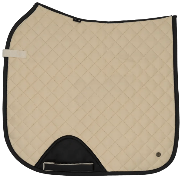 Sixteen Cypress Pearl & Black Dressage Pad - Sixteen Cypress - Equiluxe Tack