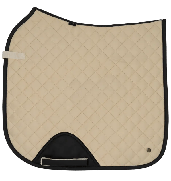 Sixteen Cypress Pearl & Black Dressage Pad - Sixteen Cypress - Equiluxe Tack