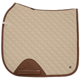 Sixteen Cypress Pearl & Cognac Dressage Pad - Sixteen Cypress - Equiluxe Tack