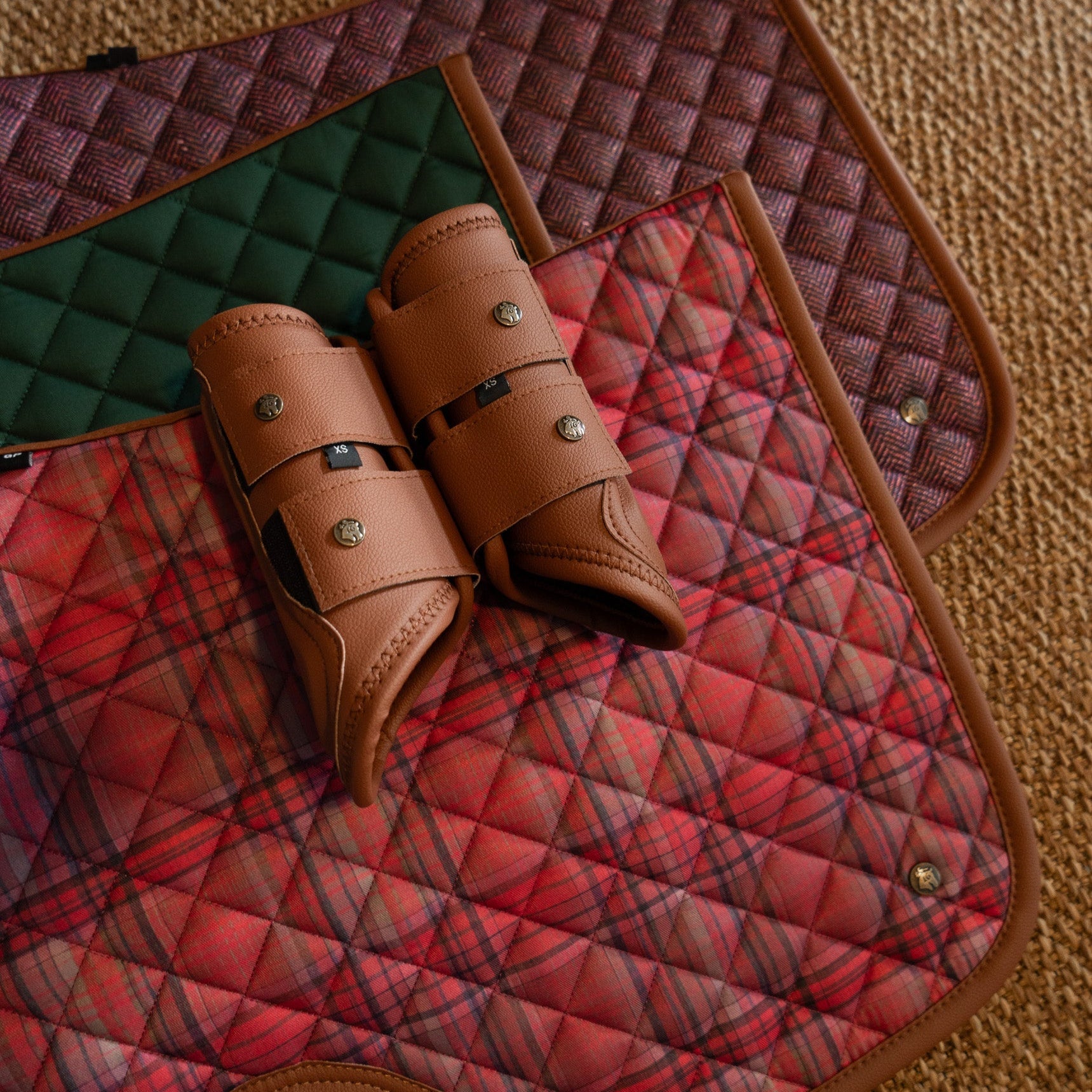 Sixteen Cypress Pony Jumper Pad, Violet Herringbone - Sixteen Cypress - Equiluxe Tack
