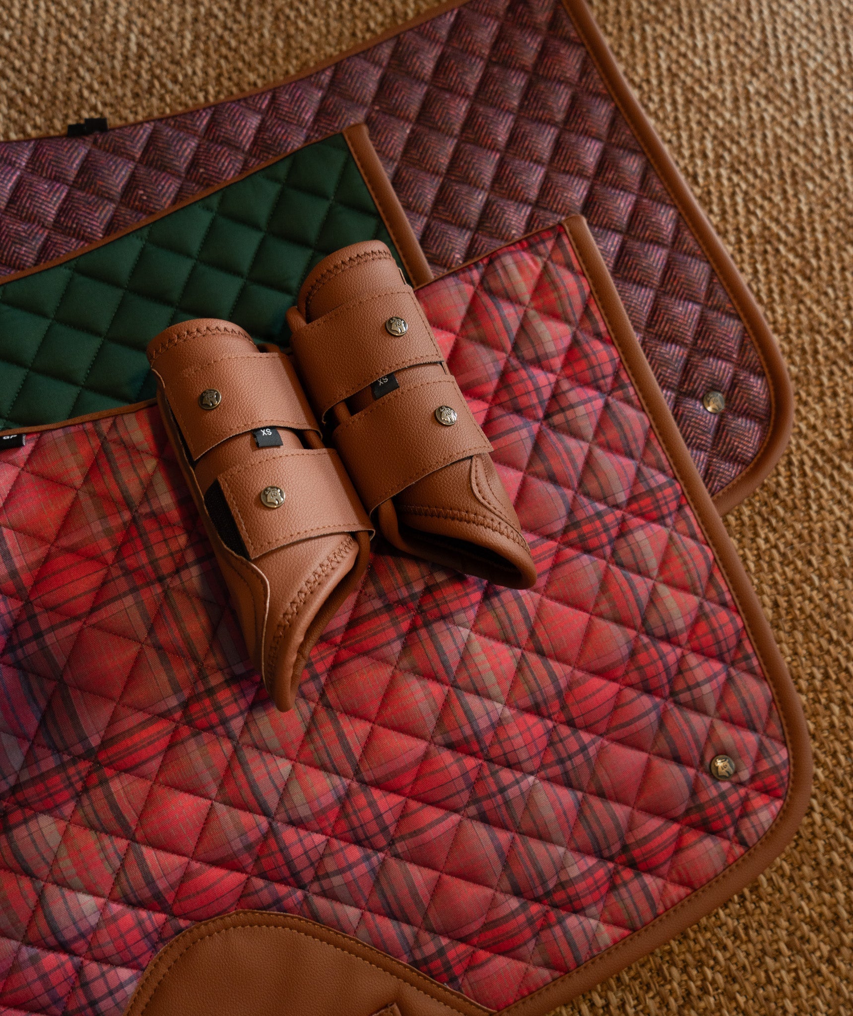 Sixteen Cypress Pony Jumper Pad, Violet Herringbone - Sixteen Cypress - Equiluxe Tack
